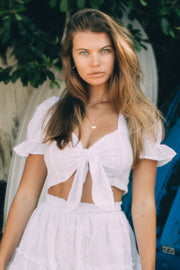 HEAVEN SENT TOP - WHITE