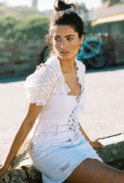 SOFIA WHITE DENIM DRESS