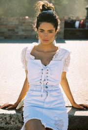 SOFIA WHITE DENIM DRESS